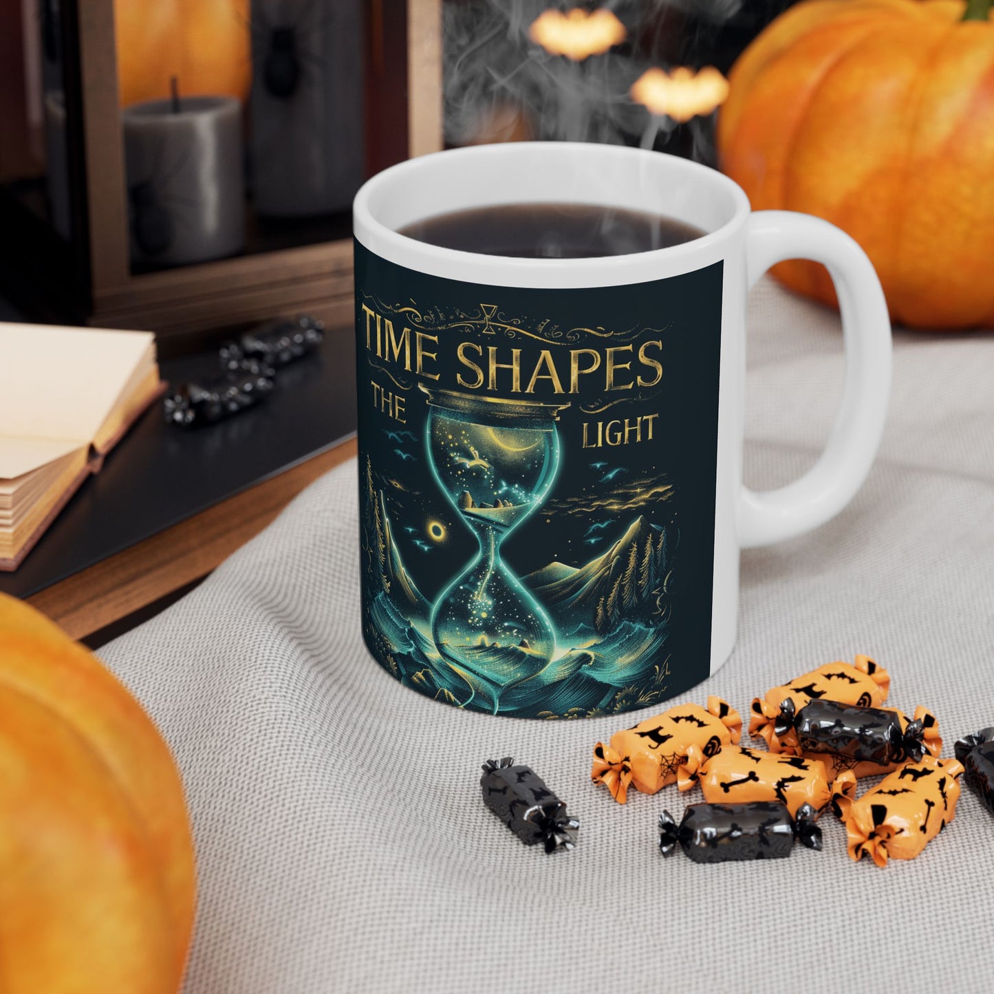 Time Shapes The Light Ceramic Mug (11oz/15oz)