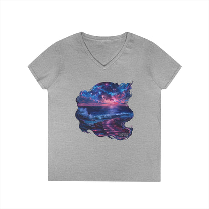 America 1776-2026 Independence Day USA Women's V-Neck Tee