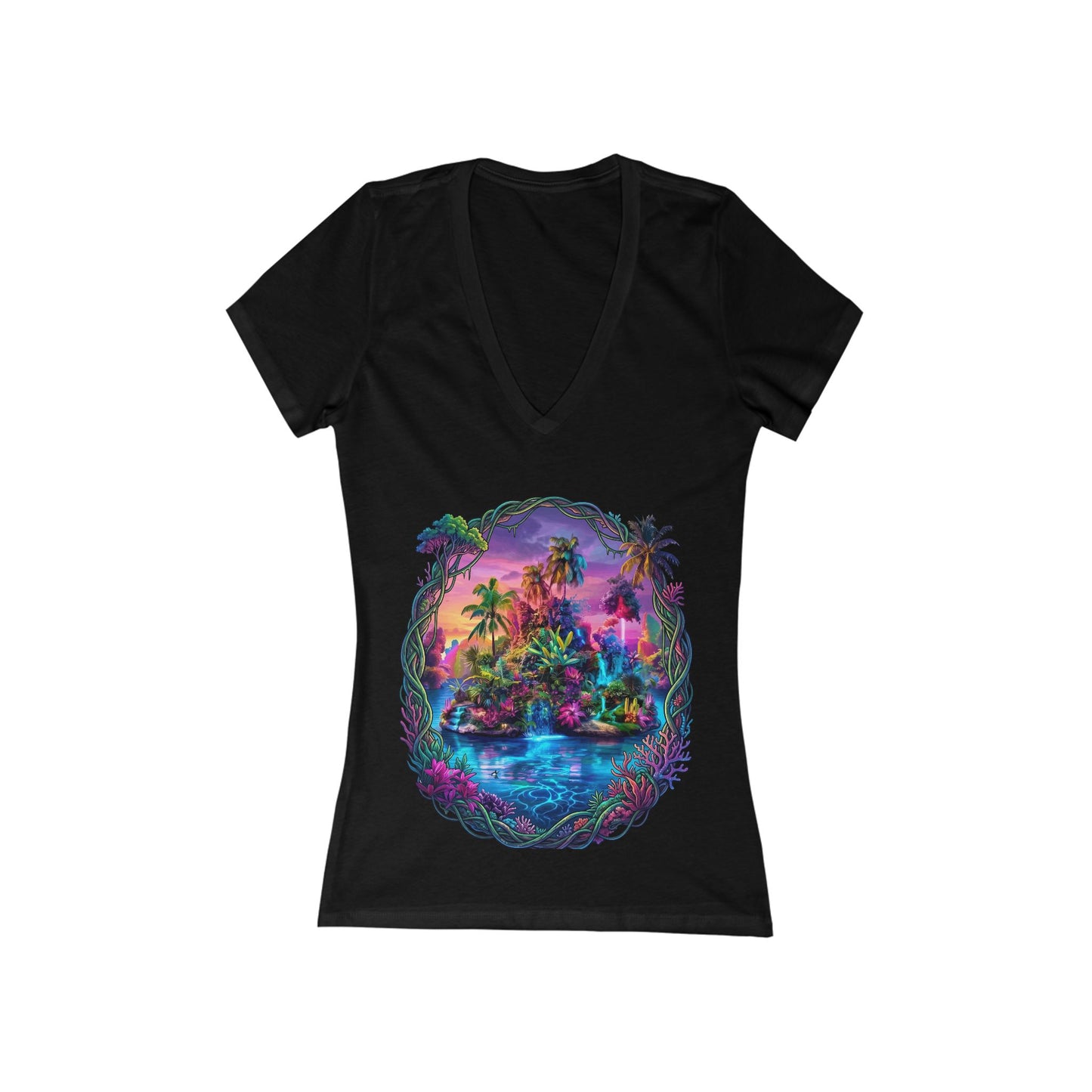 The Lightening Lake Women's Deep V-neck Tee