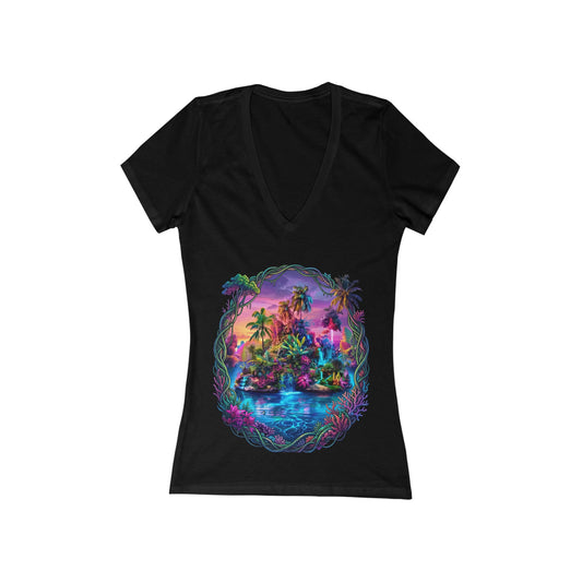 The Lightening Lake Women's Deep V-neck Tee