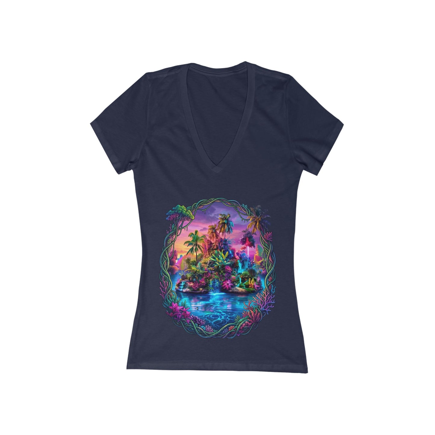 The Lightening Lake Women's Deep V-neck Tee