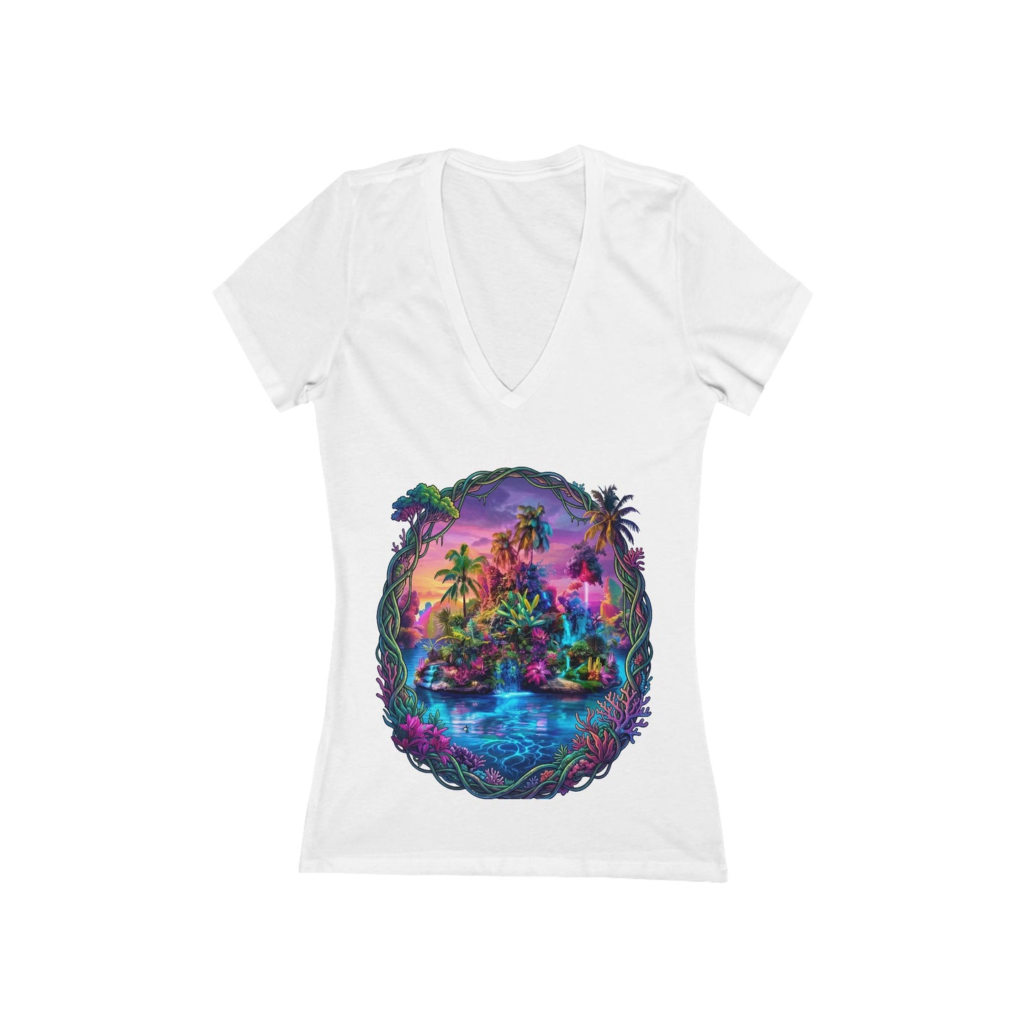 The Lightening Lake Women's Deep V-neck Tee