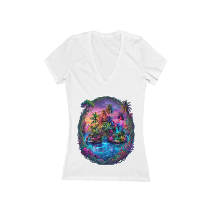 The Lightening Lake Women's Deep V-neck Tee