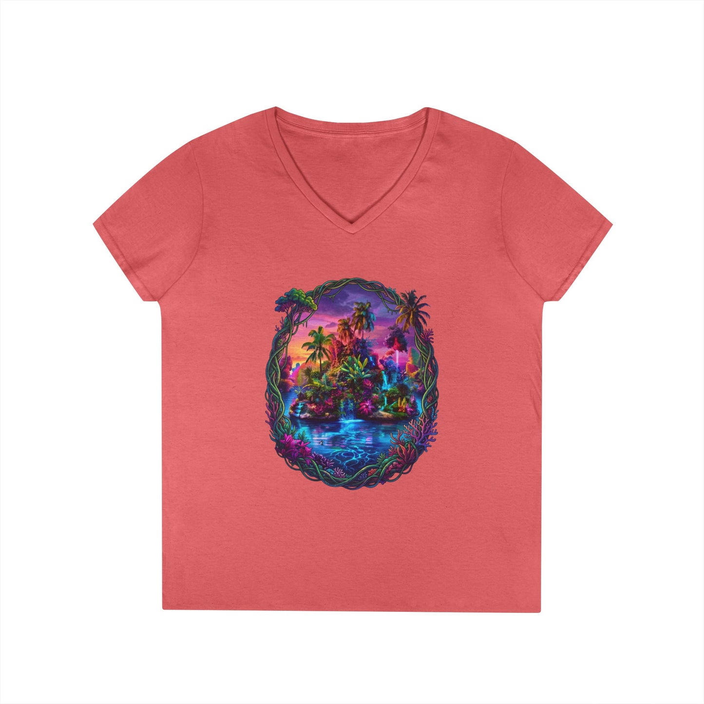 The Lightening Lake Women's V-Neck Tee