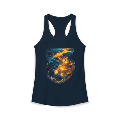 Lava Makes It Path Women's Ideal Racerback Tank