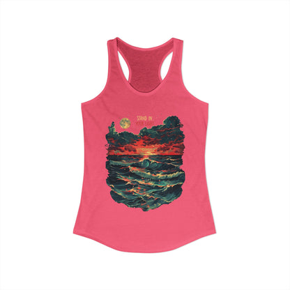 Stand In Your Light Women's Ideal Racerback Tank