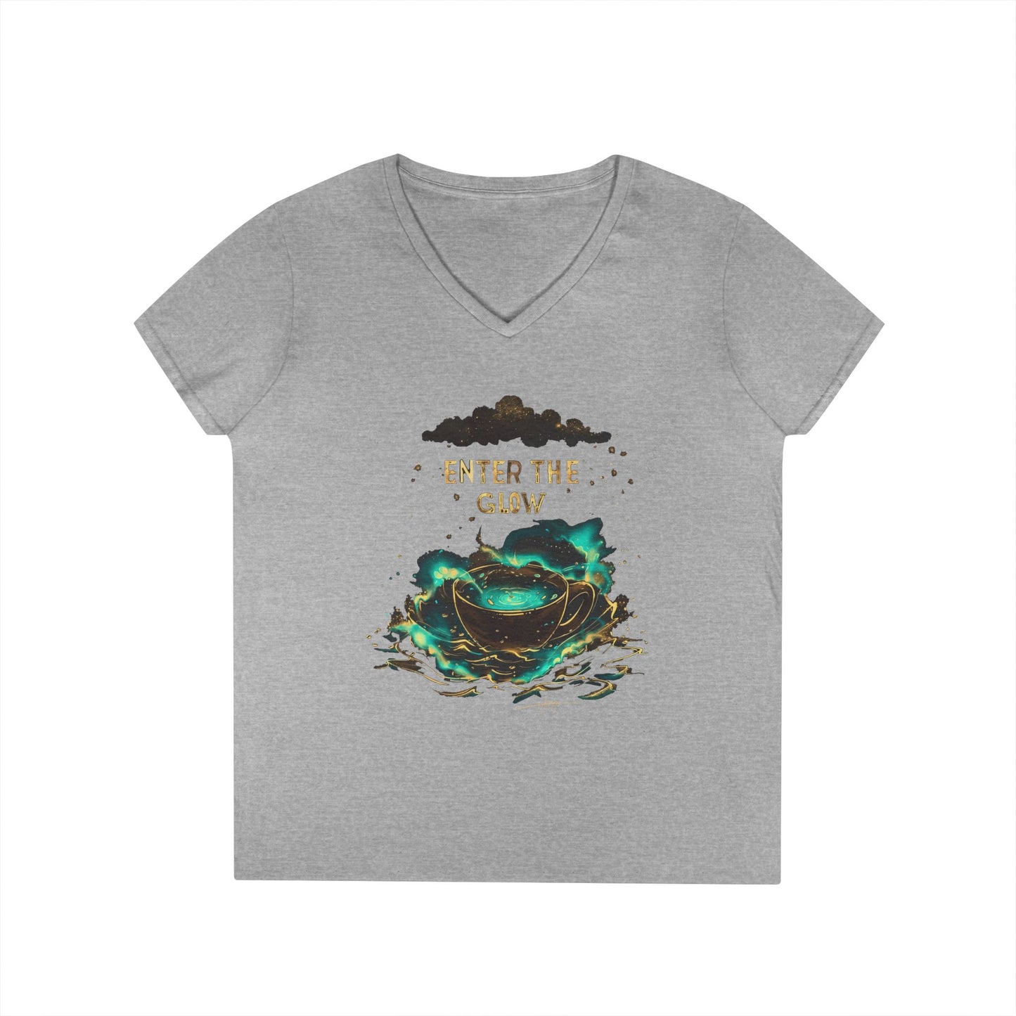 Enter The Glow Women's V-Neck Tee