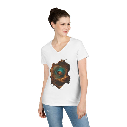Rise And Glow Women's V-Neck Tee
