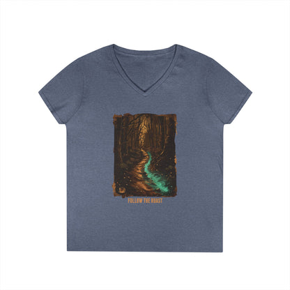 Follow The Roast Women's V-Neck Tee