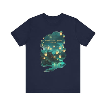 Every Glow a Story Tells a Story Unisex Tee