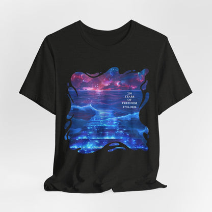 250 Years of Freedom 1776-2026 Independence Day USA Unisex Tee