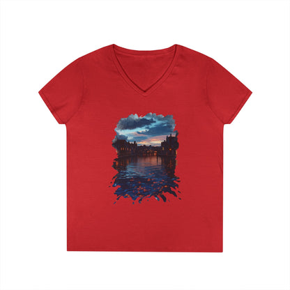 The Lightening Aura Women's V-Neck Tee