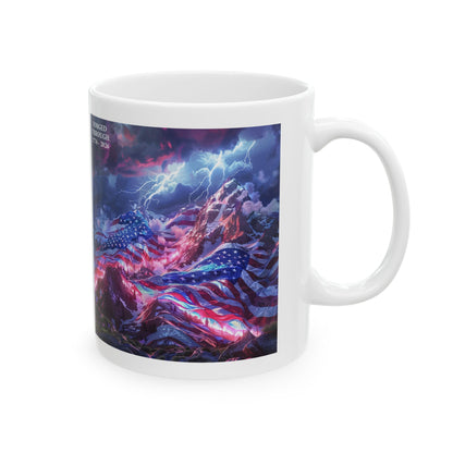 Forged Through 1776-2026 Independence Day USA Ceramic Mug (11oz/15oz)