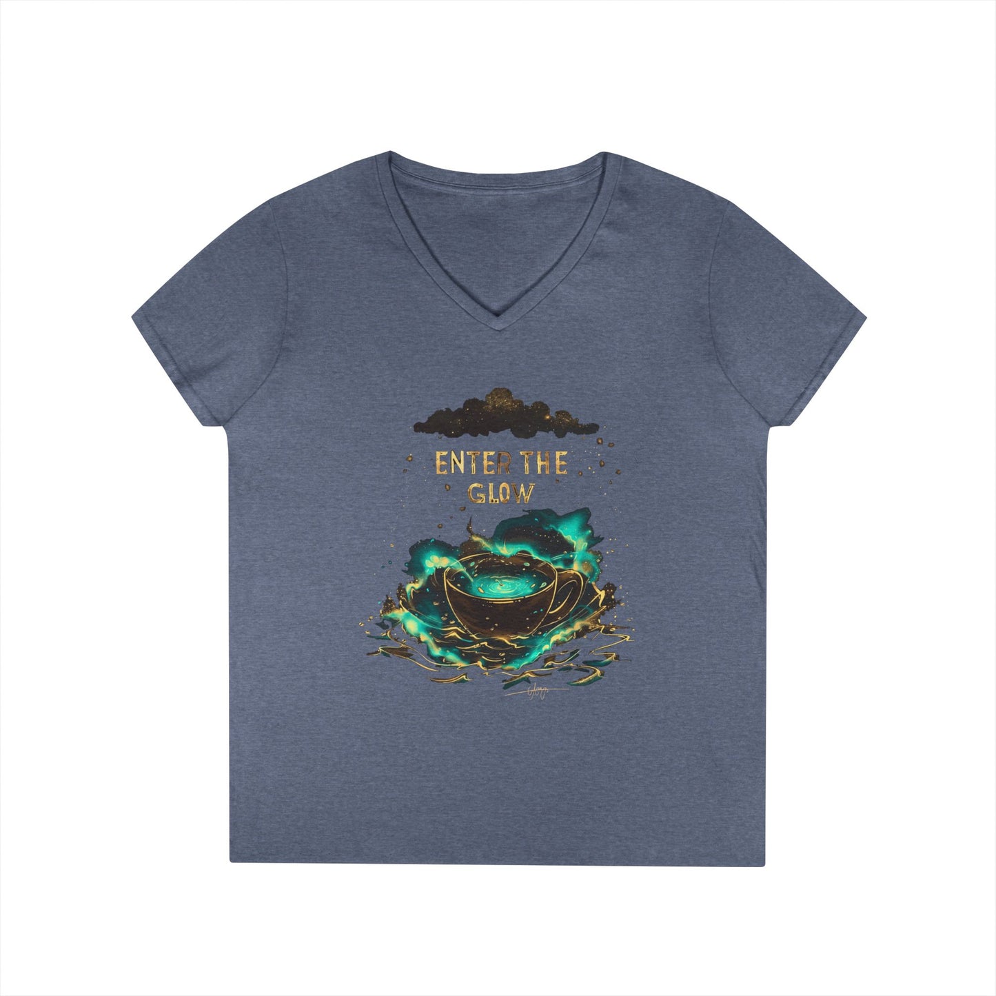 Enter The Glow Women's V-Neck Tee