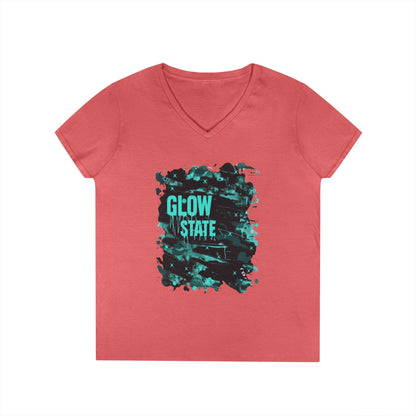 Glow State Women's V-Neck Tee