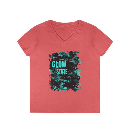 Glow State Women's V-Neck Tee