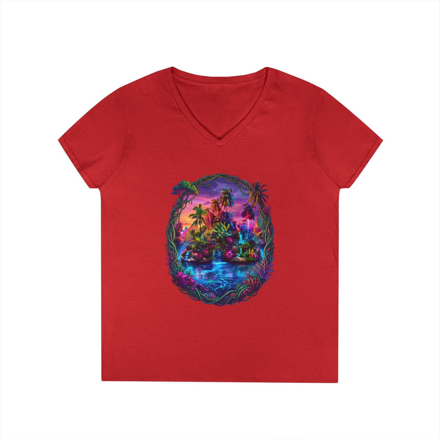 The Lightening Lake Women's V-Neck Tee