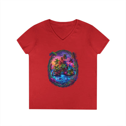 The Lightening Lake Women's V-Neck Tee