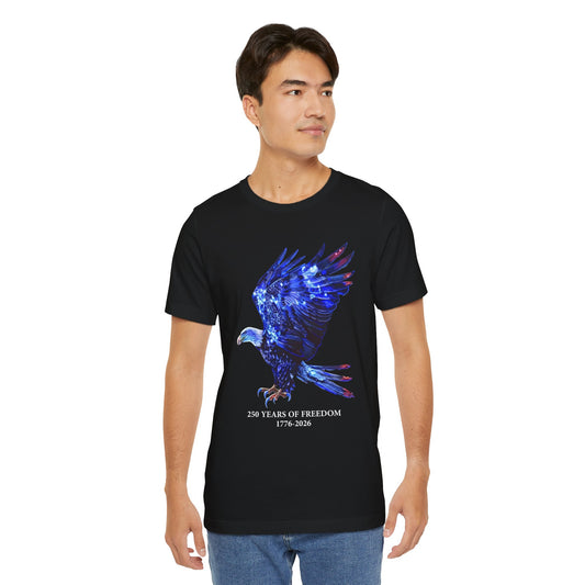 250 Years of Freedom 1776-2026 Independence Day USA Unisex Tee