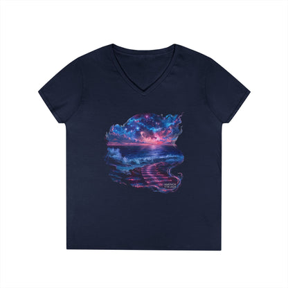 America 1776-2026 Independence Day USA Women's V-Neck Tee