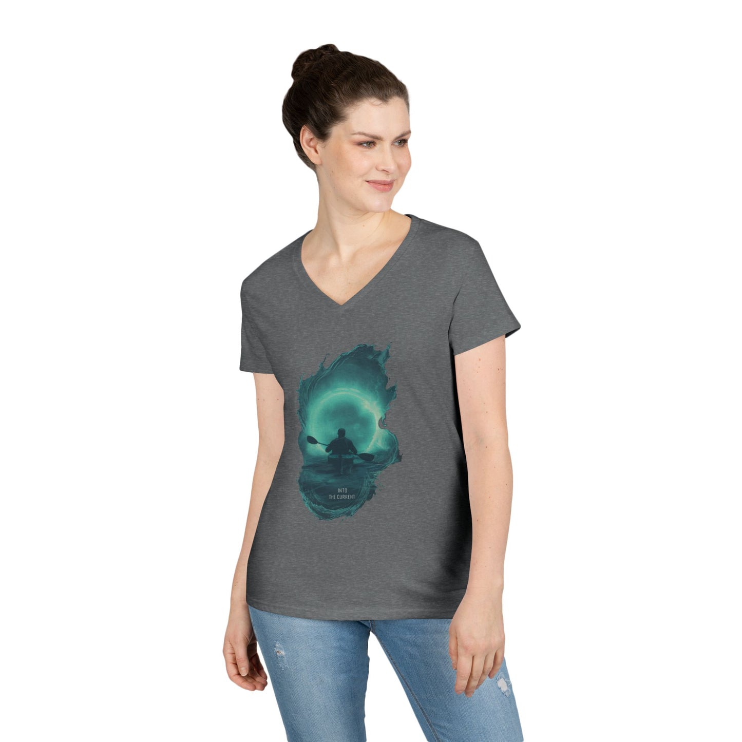 Into The Current Women's V-Neck Tee