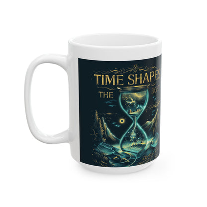 Time Shapes The Light Ceramic Mug (11oz/15oz)