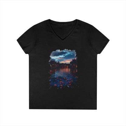 The Lightening Aura Women's V-Neck Tee