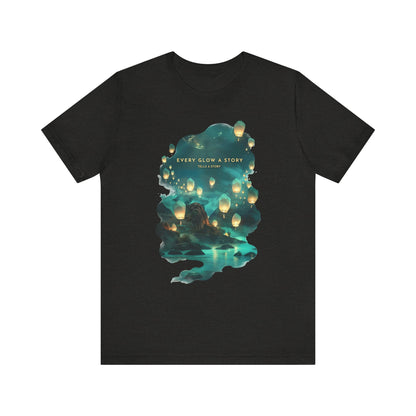 Every Glow a Story Tells a Story Unisex Tee