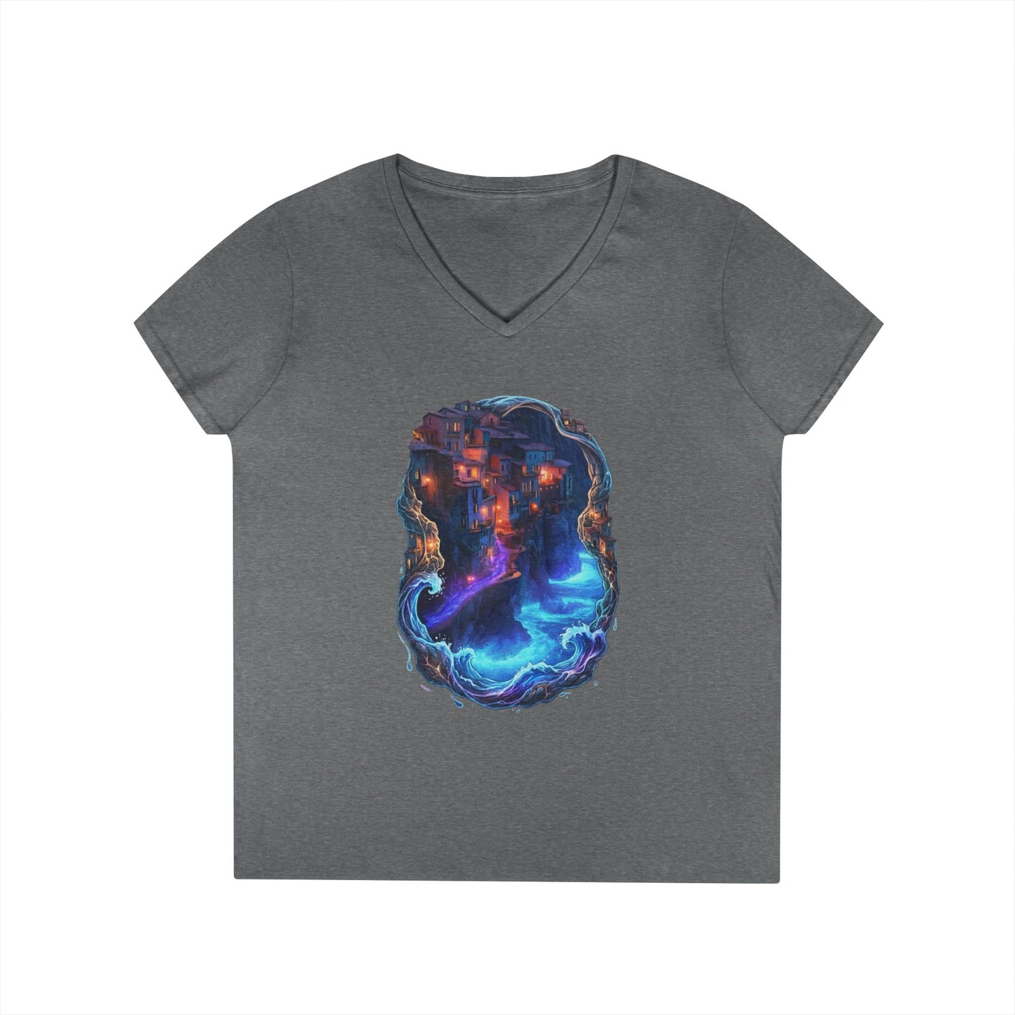 A Glowing Shore Women's V-Neck Tee