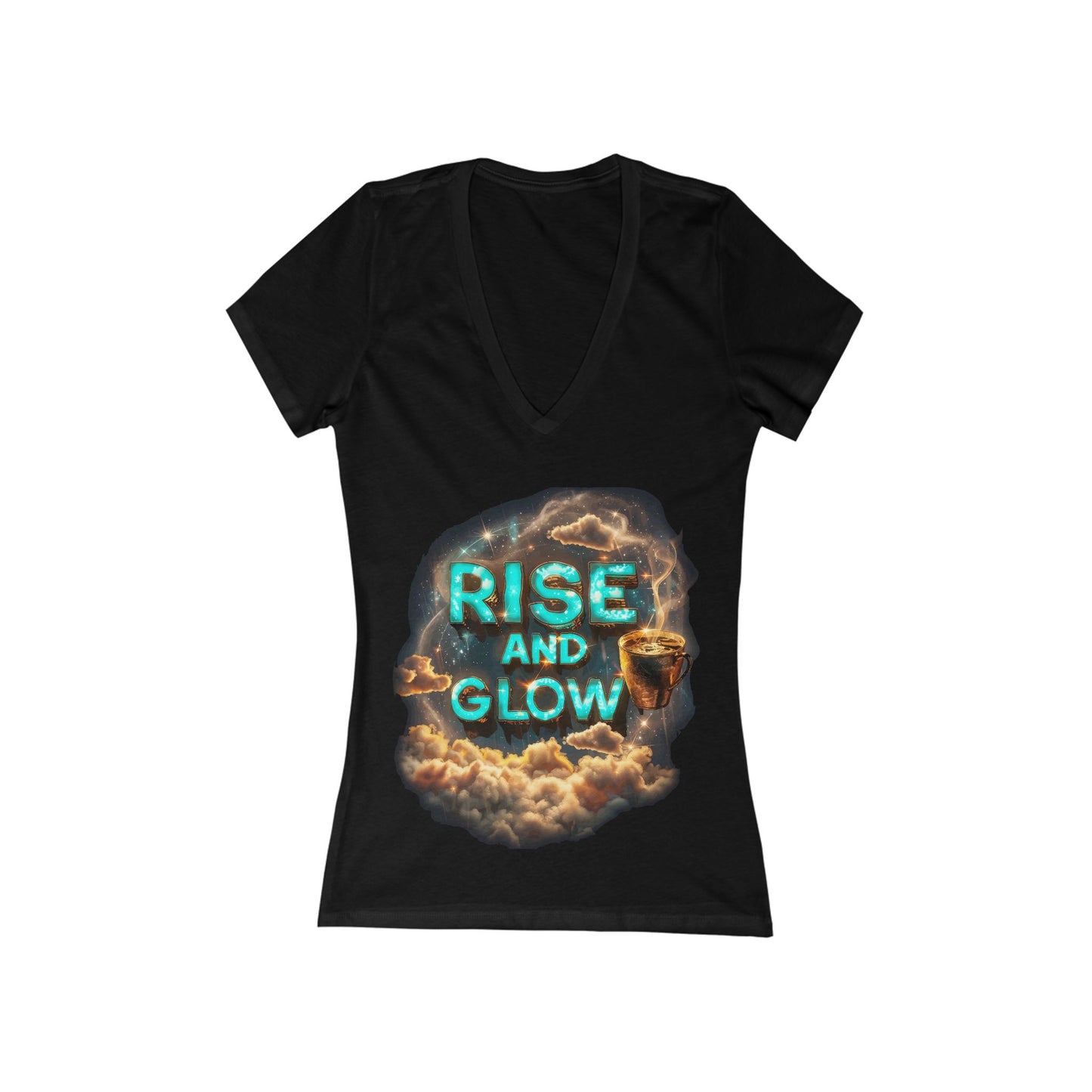 Rise And Glow Women's Deep V-neck Tee