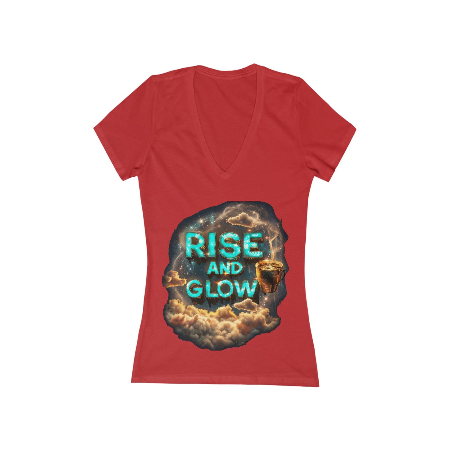 Rise And Glow Women's Deep V-neck Tee