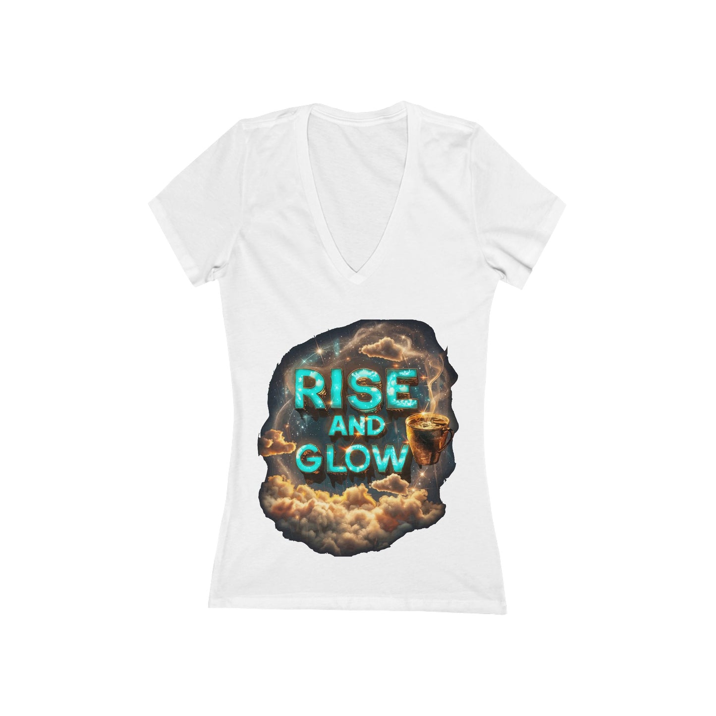 Rise And Glow Women's Deep V-neck Tee