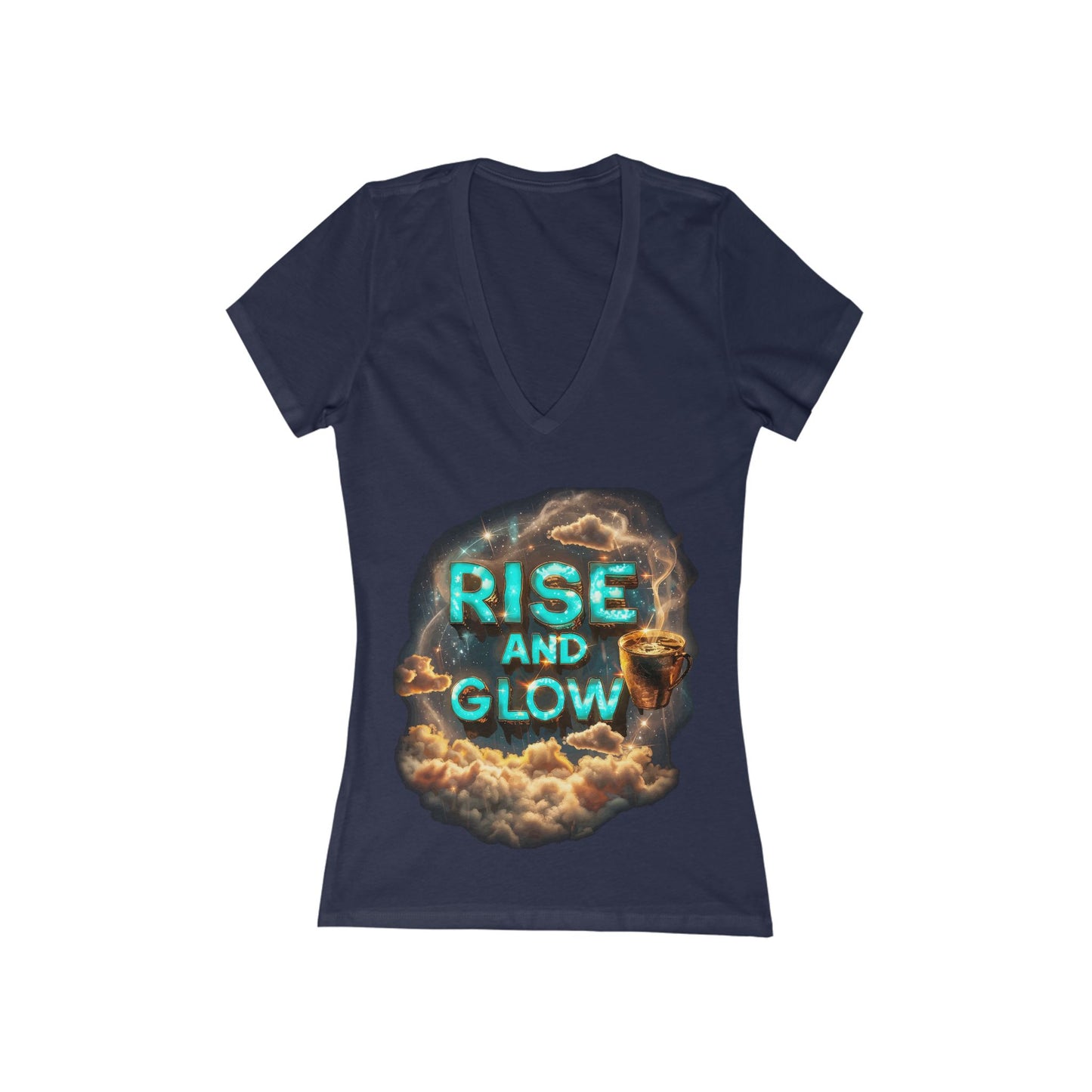 Rise And Glow Women's Deep V-neck Tee