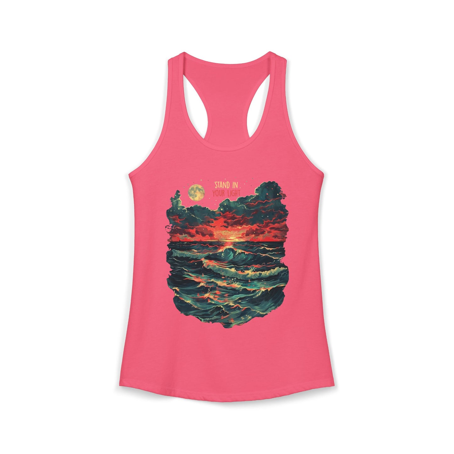 Stand In Your Light Women's Ideal Racerback Tank