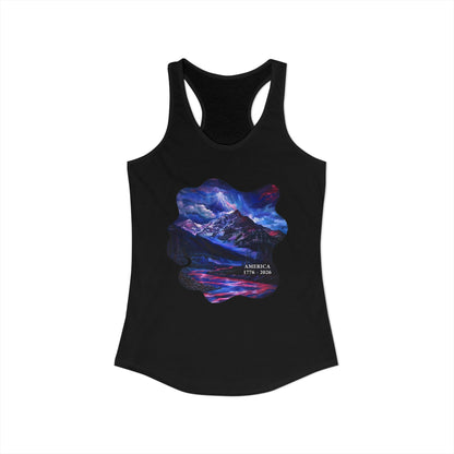 America 1776-2026 Independence Day USA Women's Ideal Racerback Tank