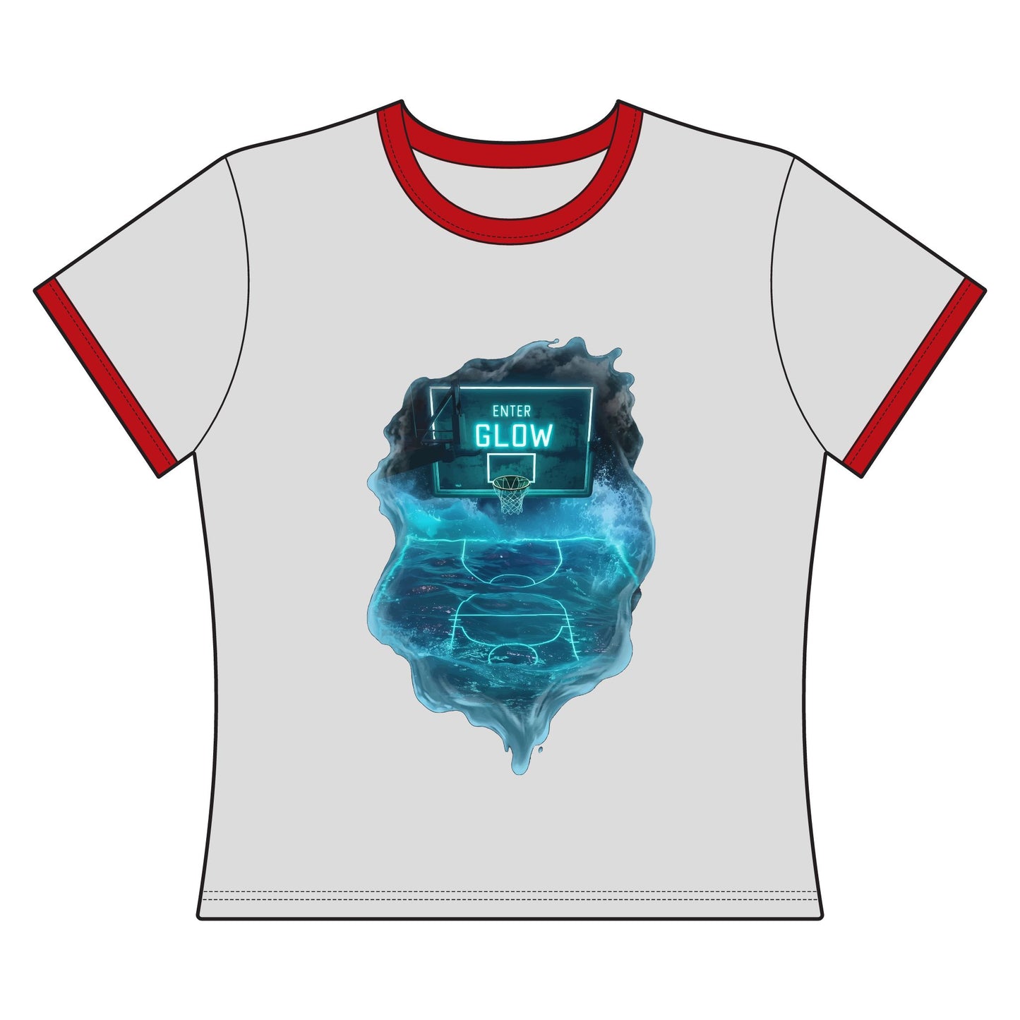 Enter The Glow Women's Ringer Tee