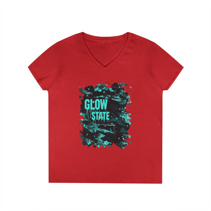 Glow State Women's V-Neck Tee