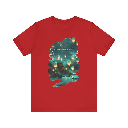 Every Glow a Story Tells a Story Unisex Tee