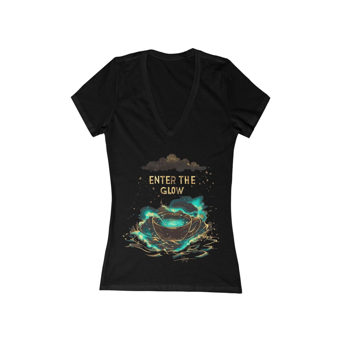 Enter The Glow Women's Deep V-neck Tee