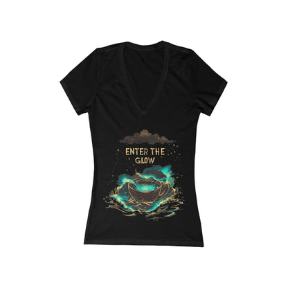 Enter The Glow Women's Deep V-neck Tee