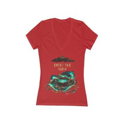 Enter The Glow Women's Deep V-neck Tee