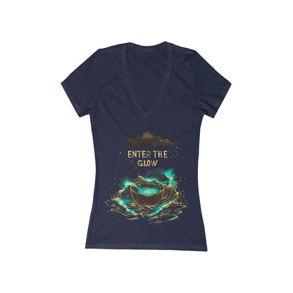 Enter The Glow Women's Deep V-neck Tee