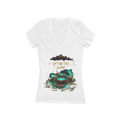 Enter The Glow Women's Deep V-neck Tee