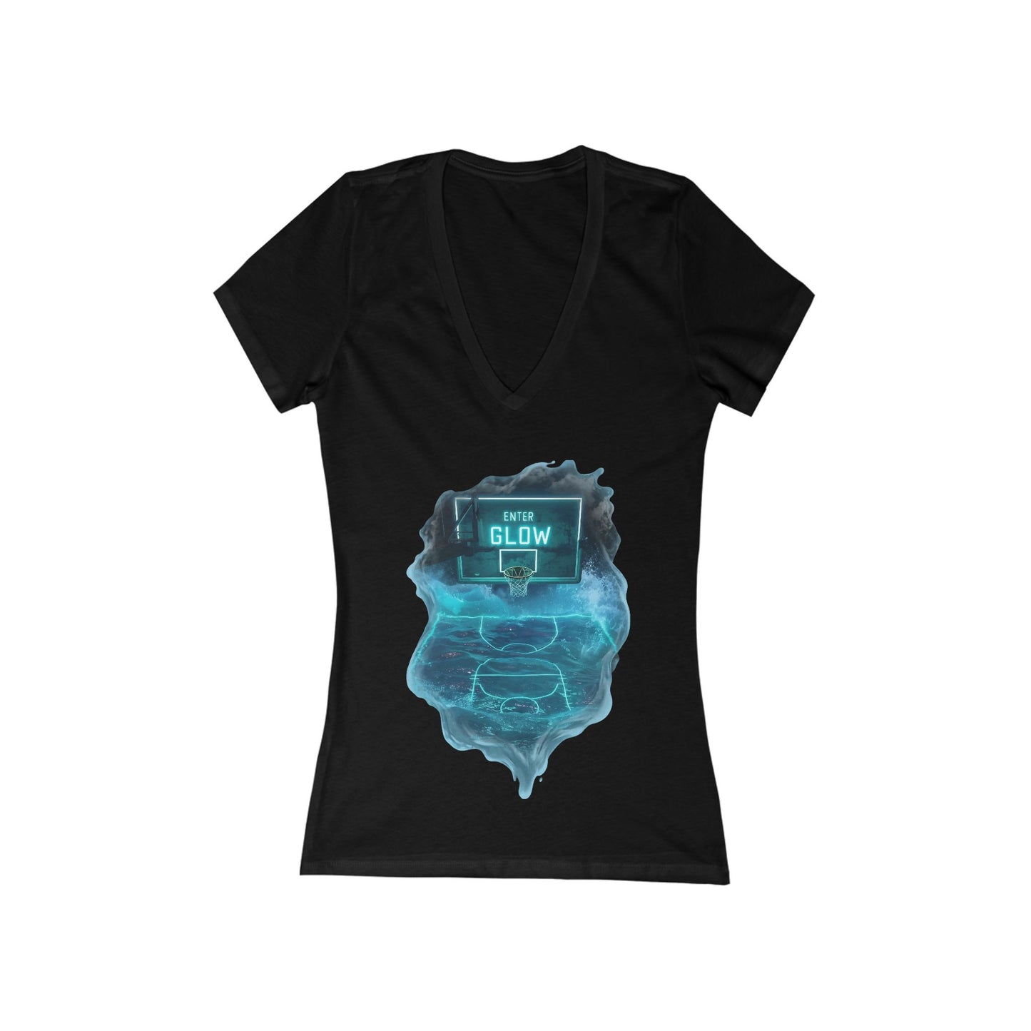 Enter The Glow Women's Deep V-neck Tee