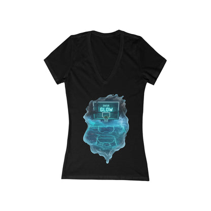 Enter The Glow Women's Deep V-neck Tee