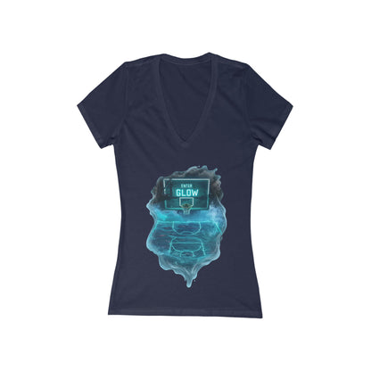 Enter The Glow Women's Deep V-neck Tee