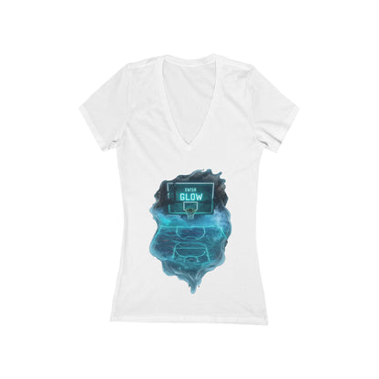 Enter The Glow Women's Deep V-neck Tee