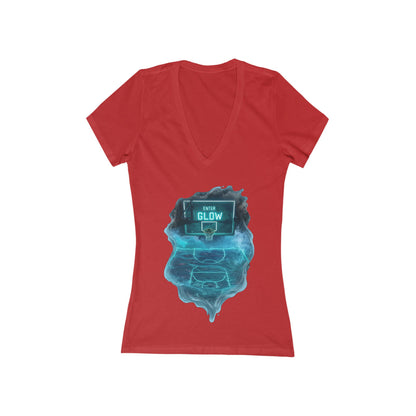 Enter The Glow Women's Deep V-neck Tee