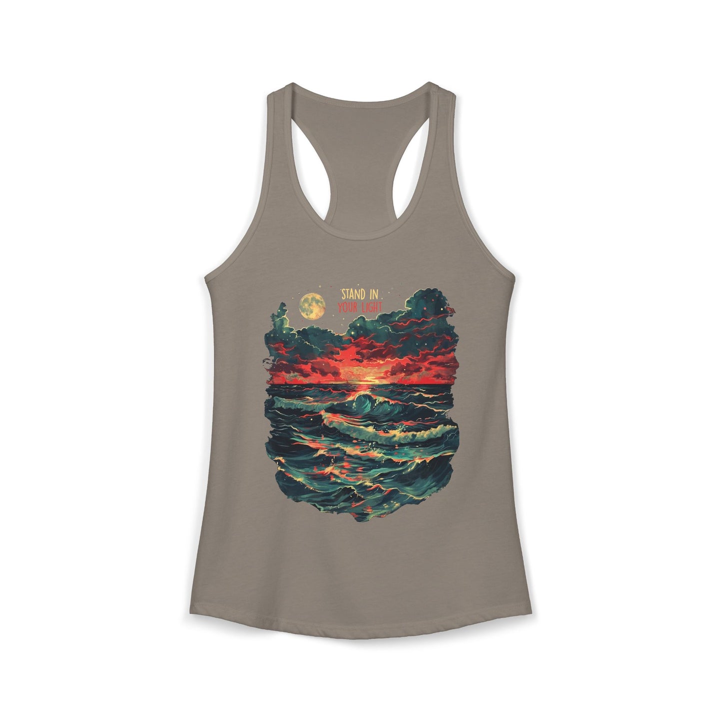 Stand In Your Light Women's Ideal Racerback Tank