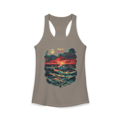 Stand In Your Light Women's Ideal Racerback Tank